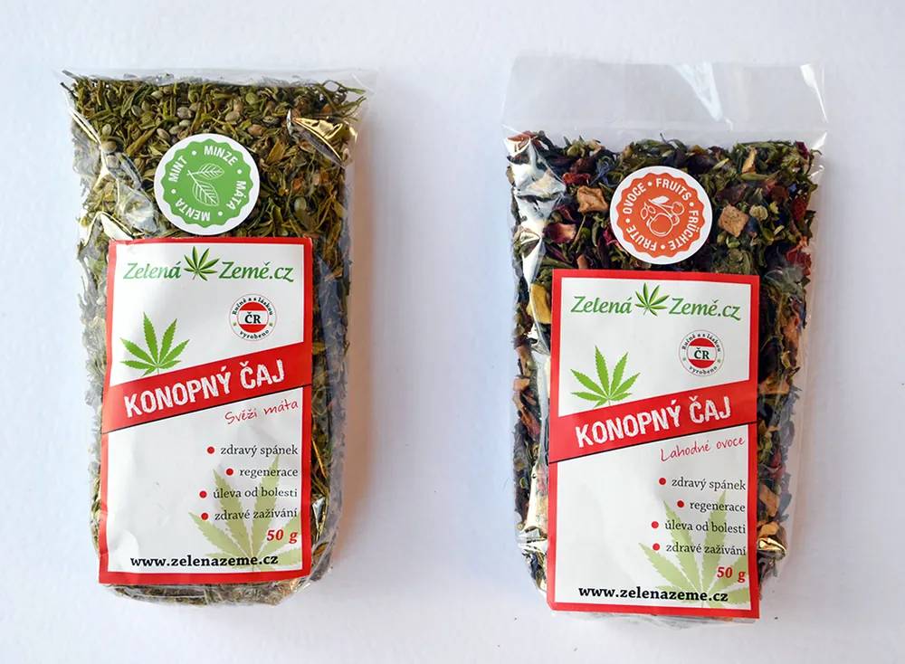 Konopné čaje – prvé produkty